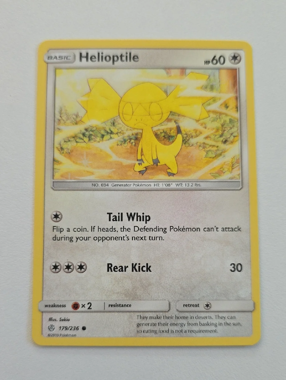 Pokemon Helioptile And Heliolisk Trading Cards